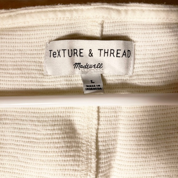 Texture & Thread (Madewell) Button-Front Tie Tank Top - Picture 4 of 4